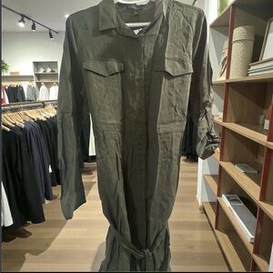 Olive Green Midi Dress